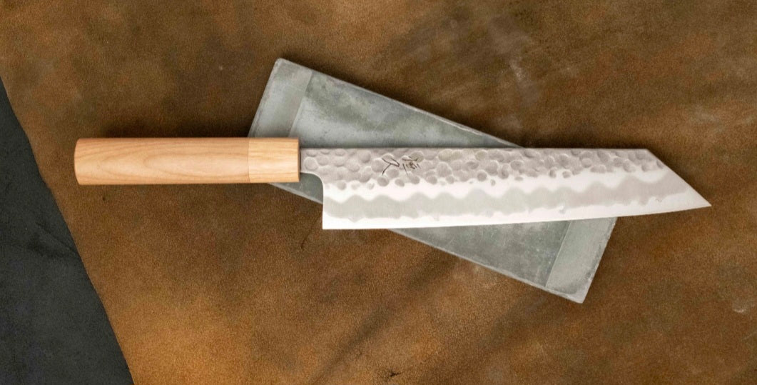 Tsunehisa Kiritsuke Shirogami #2 Cherry 210 mm